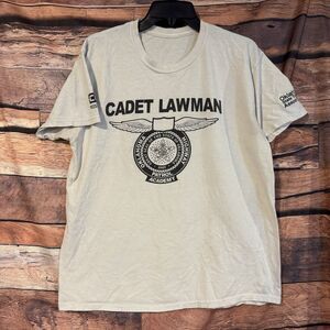 Vintage Oklahoma Highway Patrol Cadet Lawman Academy Elks Oklahoma L T-Shirt